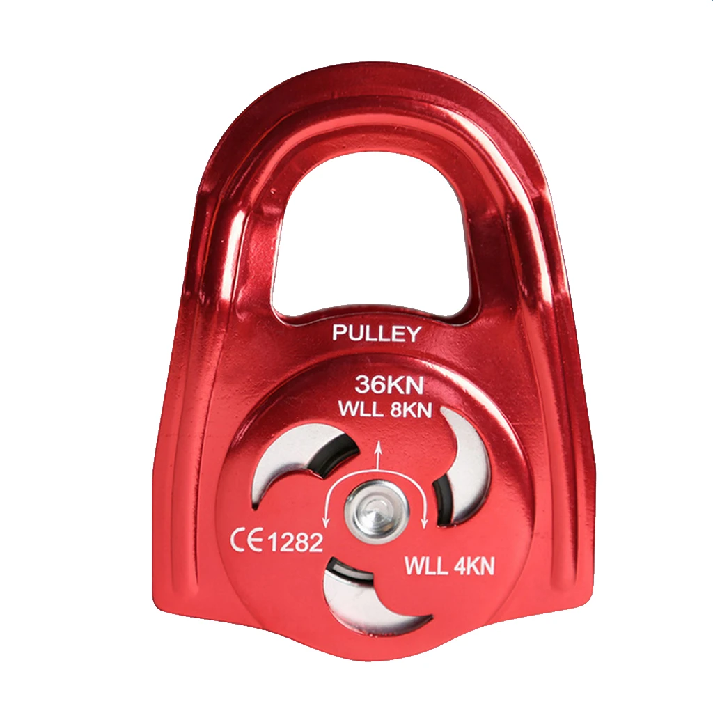 

High Quality Outdoor Mountaineering Climbing Equipment Alloy Rope Pulley Fixed Type 36KN/36000kg Durable Rock Climbing Accessory