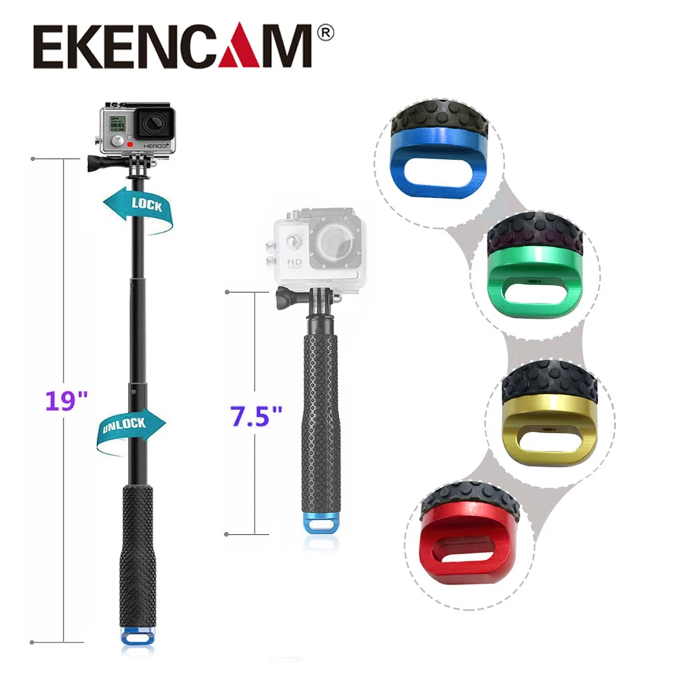 Selfie Stick Extend Monopod 1949cm Portable Selfiestick For Gopro Hero 9 8 7 6 Insta360 One X2