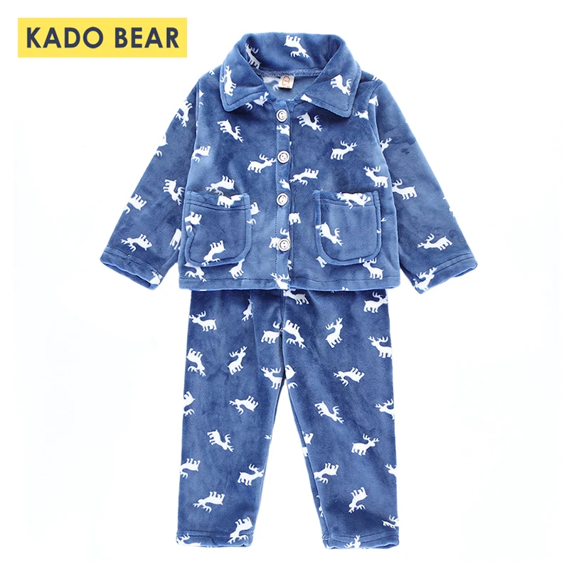 

Korean Velvet Children Pajamas Sets Baby Girls Coral Fleece Sleepwear Boys Flannel Pyjamas Kids Clothes Winter Shirts+pants 2pcs