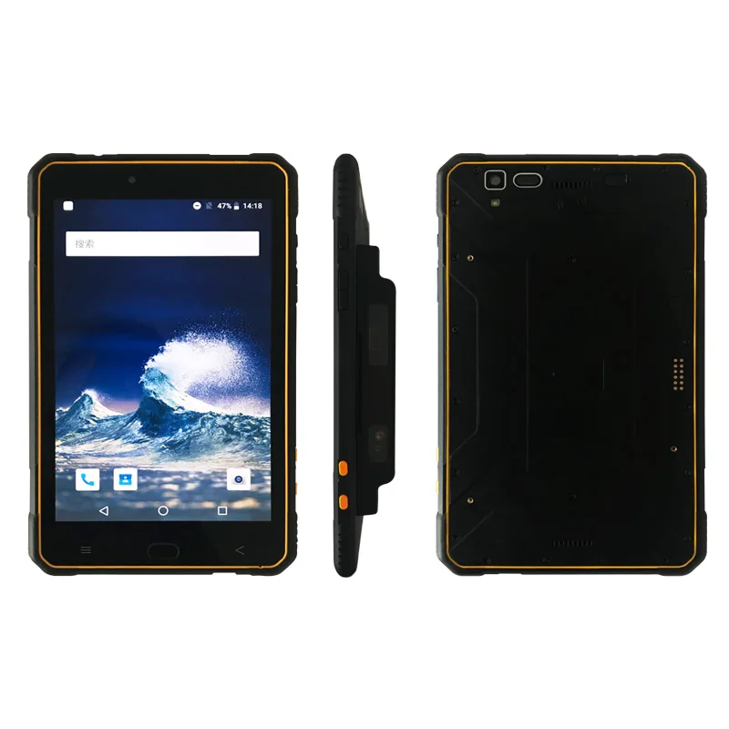 8 дюймов H1920 V1200 ips Android 8,1 2D сканер штрих-кодов ram 3 ГБ rom 32 Гб прочный планшетный ПК с 4G LTE