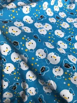 

1 yard lycra TT Donal duck in bule DIY fabric soft Clothing fabric width 170cm