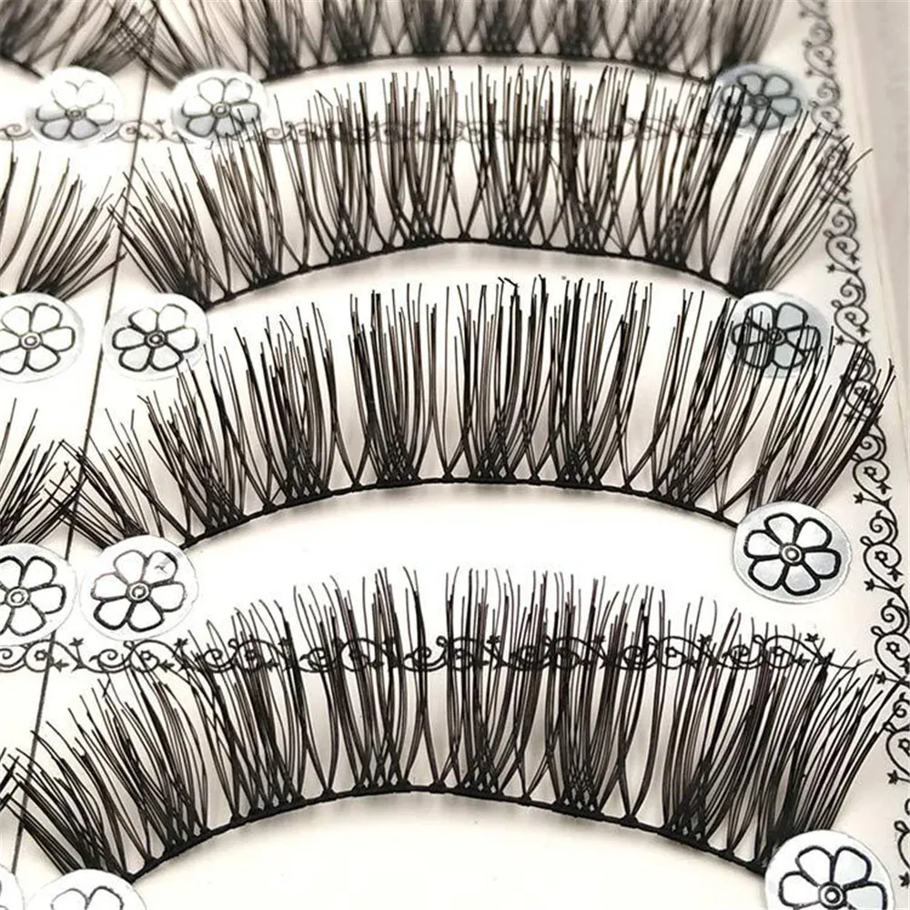 

Ladies Eyelash Extension 10 Pairs Handmade Natural Fashion Long False Eyelashes For Makeup наладныя вейк AL50