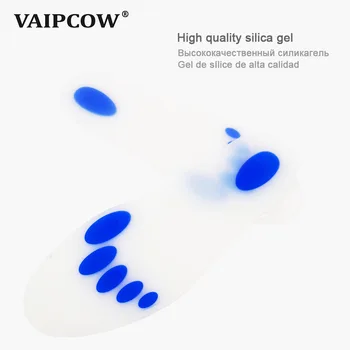 

VAIPCOW Silicone Insole Sports Insole Slow Pressure Shock Absorbing Soft Foot Pads Running Insoles Medical Silicone Gel Insole