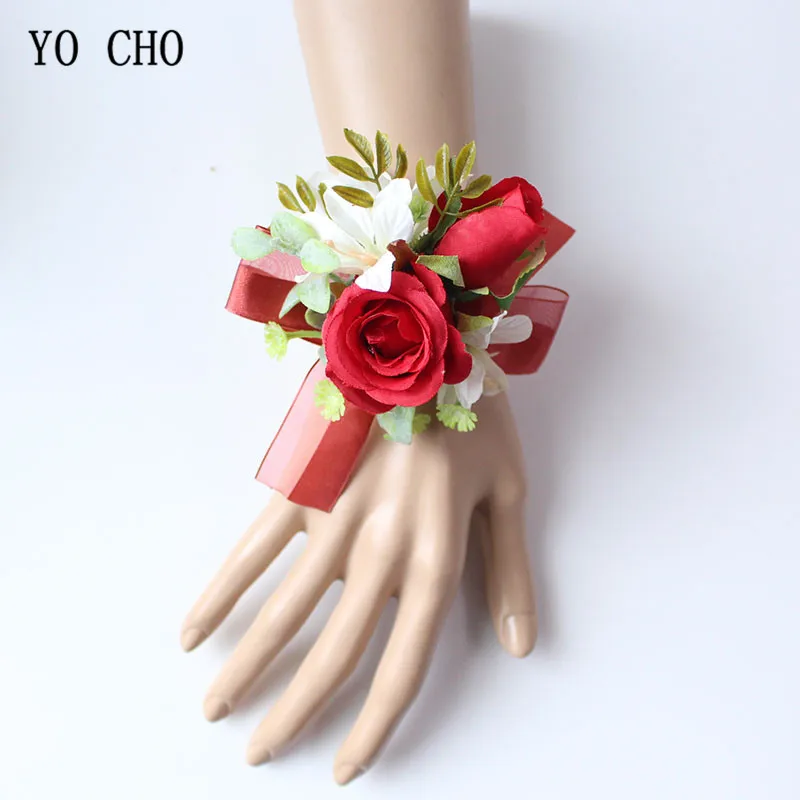 Wrist flower bracelets for bridesmaids (53)