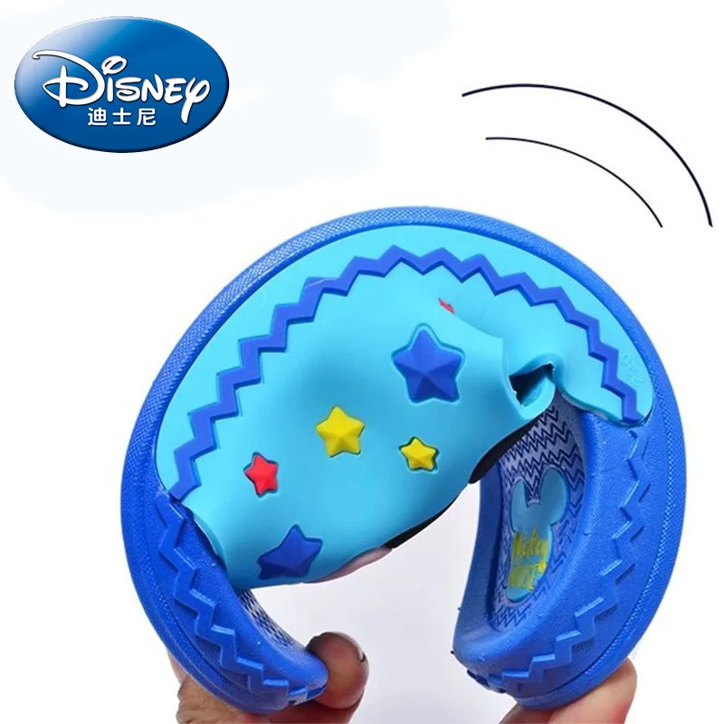 Disney/обувь; Новинка года; детские шлепанцы с Микки; Домашние Нескользящие Детские сандалии с мягкой подошвой для мальчиков и девочек