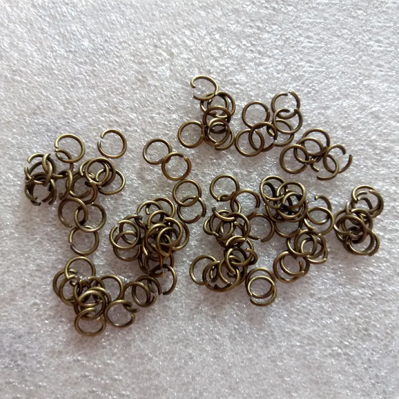 1000pcs Metal Open Jump Rings Connector Bronze/Gold/Rose gold/Silver