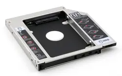 12,7 мм ноутбук 2,5 "SATA на SATA 2nd HDD SSD жесткий диск лоток Caddy Bay клетка корпус cd-rom Замена слота