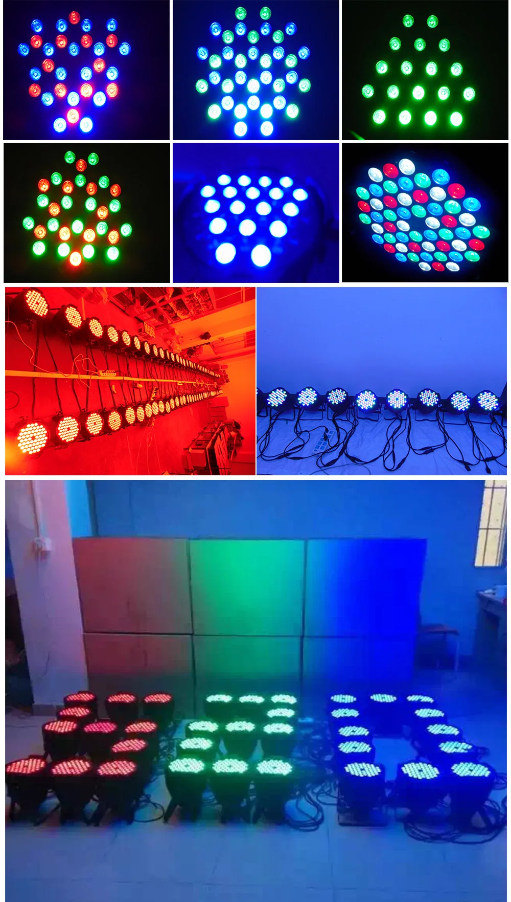 54x3 сцены can/54 шт. RGBW led par 54 шт. x 3 Вт dj диско светильник 54 led