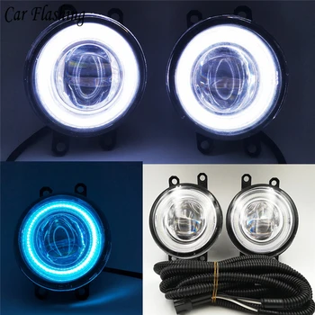 

Car Flashing 2pcs LED Angel Eyes Fog Light Lamp DRL Daytime Running Light Daylight 2 Functions DRL For Toyota Proace 2016-2017