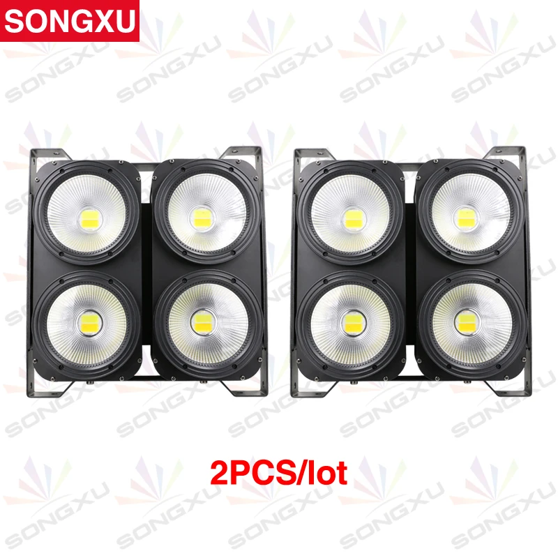 

4x100W LED COB Blinder Light COB Audience Light Warm White/Cold white 2in1 Optional control LEDs individually 2pcs/lot/SX-COB400