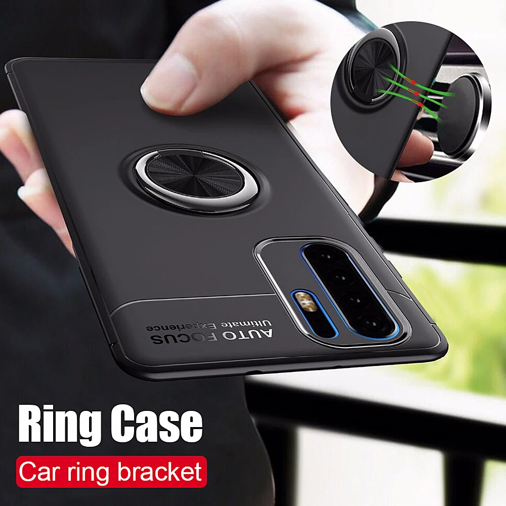 

Olhveitra Ring Case For Huawei P30 Lite Funda For Huawei P20 Lite Pro Cover Soft Silicone Case For Huawei Honor 8X 20 Pro Nova 5