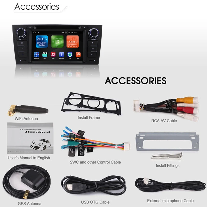 Cheap 1 Din Car Multimedia Player GPS Android 8.1 For BMW/320/328/3 Series E90/E91/E92/E93 DVD Player Radio FM Quad Core 2+16GB 21 Cheap 1 Din Car Multimedia Player GPS Android 8.1 For BMW/320/328/3 Series E90/E91/E92/E93 DVD Player Radio FM Quad Core 2+16GB 21