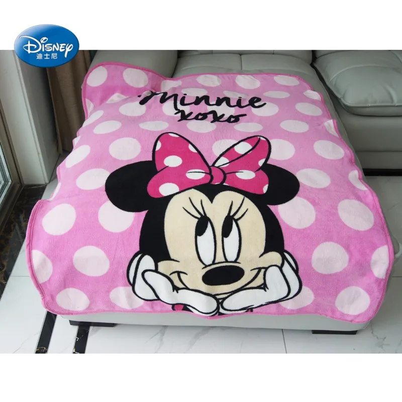 

Disney Cartoon Light Pink Polka Dot Minnie Mouse Coral Blanket Throws for Girls Children on Bed Sofa Couch Girls Birthday Gift