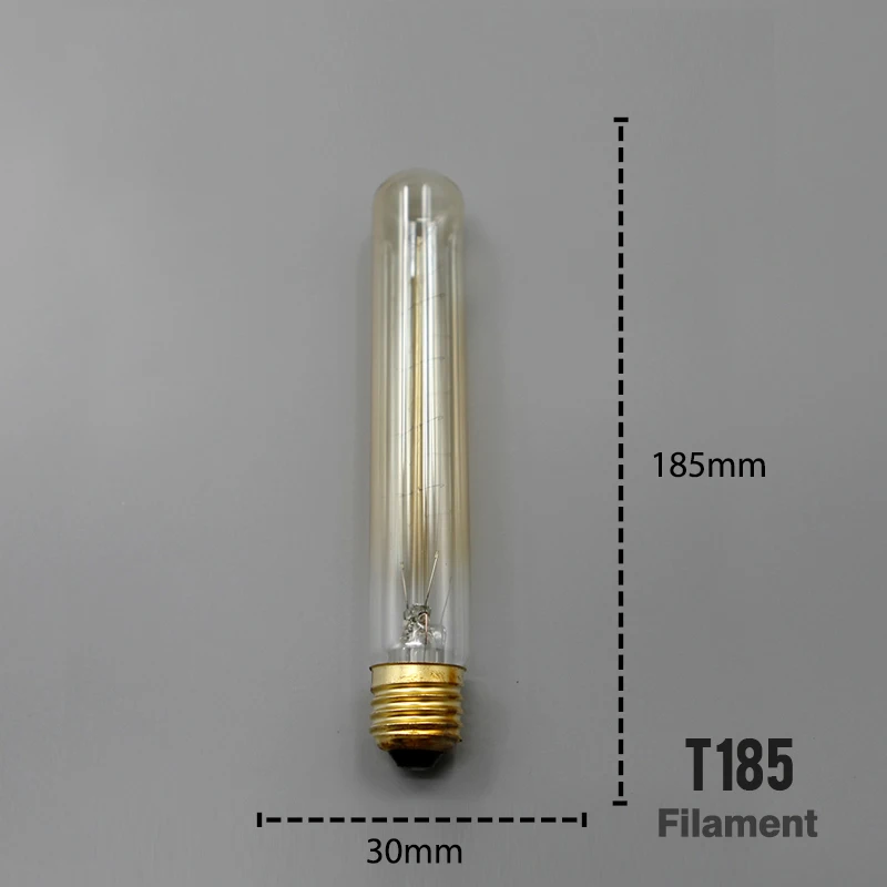 Лампочка эдисона T110 T185 T300 Винтаж 110 V 220 E27 LED Эдисон лампа ретро накаливания 40 w