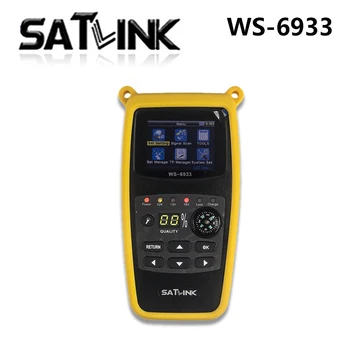 

Satlink WS-6933 DVB-S2 FTA C KU Banda de Satelite Finder Medidor 6933 WS6933 com 2.1 Polegada Display LCD