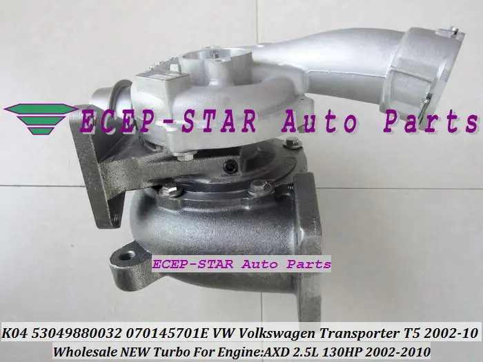 K04 VTG 53049700032 53049880032 070145701E 03L253019H Turbo турбонагнетатель для Volkswagen VW T5 транспортер 2002-10 AXD 2.5L 130HP