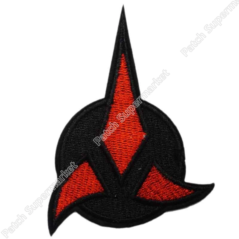 

3" Star Trek Next Generation Klingon Uniform TV Movie Embroidered IRON ON and SEW ON Cool Patch Badge Stickers