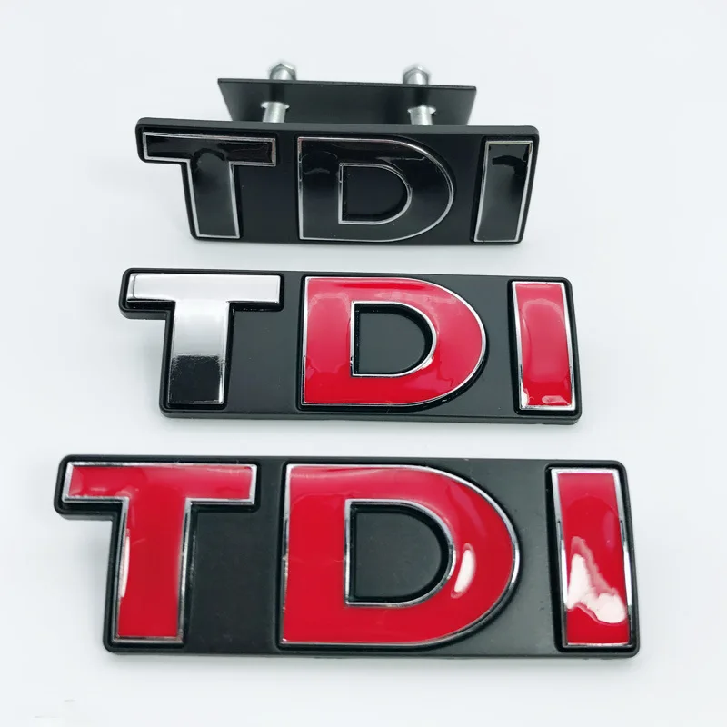 10pcsxMetal TDI Передняя решетка автомобиля бейдж с эмблемой Grill логотип