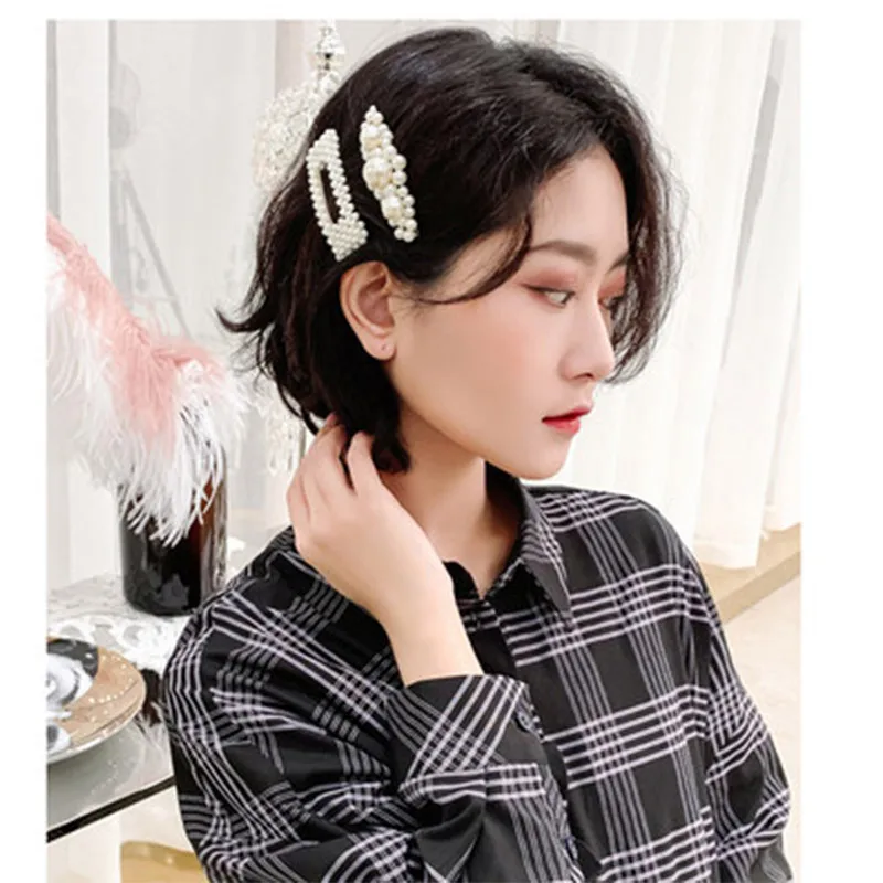 1 шт. модные жемчужные заколки для волос сплав женский элегантный корейский дизайн металлические аксессуары для укладки волос Ювелирные украшения для укладки