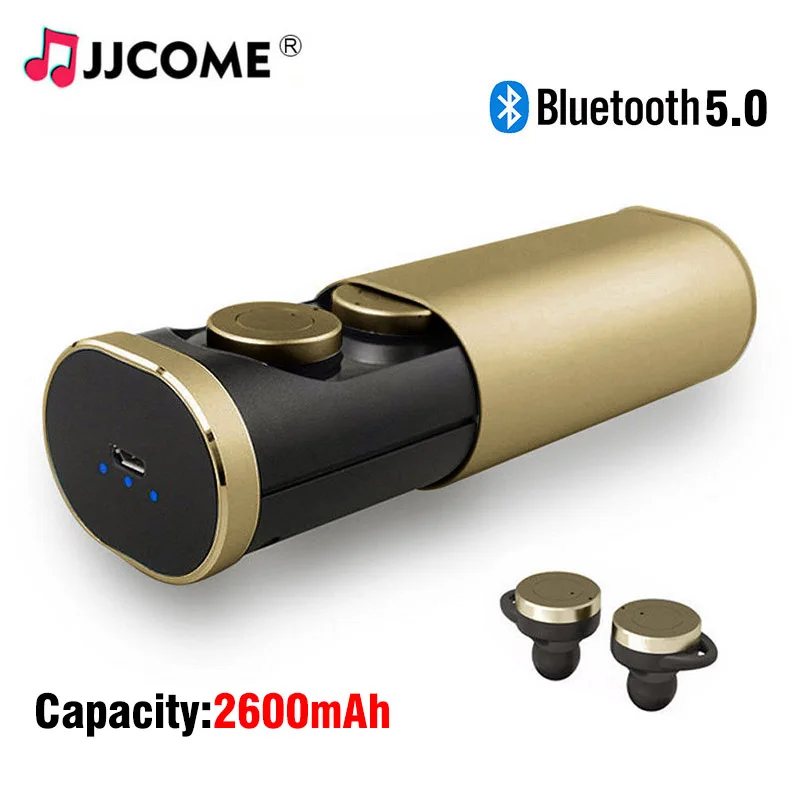 

B1 TWS Headset Bluetooth 5.0 Earphone 2600mAh Metal Pull Charger Box Wireless Earphones Handsfree In ear Earbuds PK i12 i30 tws