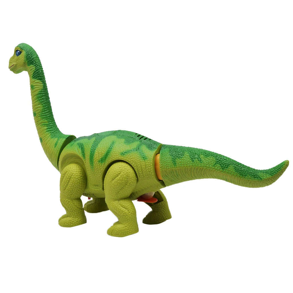 BATTERY OPERATED 3 FACE DINOSAUR BRACHIOSAURS LAYS EGG TOY WALK SOUND GREAT GIFT
