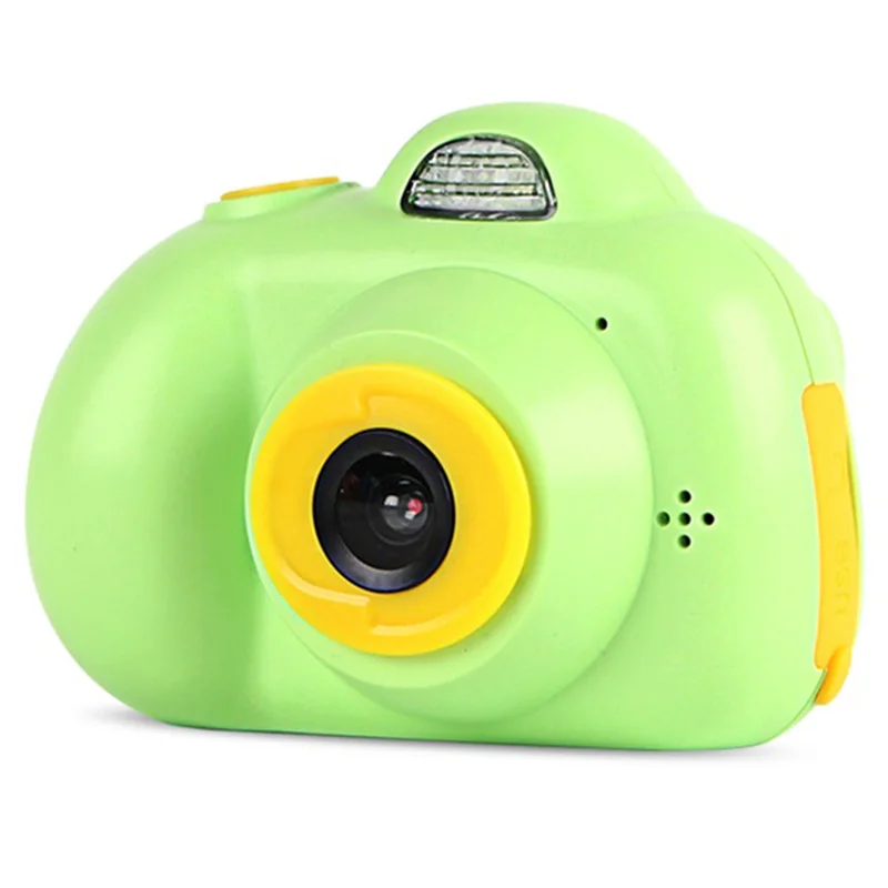 Камера мини Детская камера многоязычная функция головоломка игра Запись жизни электронная камера обучающая игрушка детский день рождения - Цвет: Green 720P