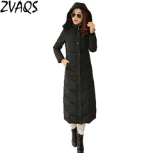 Женская верхняя одежда плюс размер парка зимние длинные пуховые пальто женские с капюшоном тонкие толстые куртки casacos inverno feminino YM101