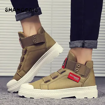 

Winter shoes for men Casual Popular Sneakers Men's Vulcanize Shoes High Style Solid Colors Male Sneakers New Feel Canvas Shoes