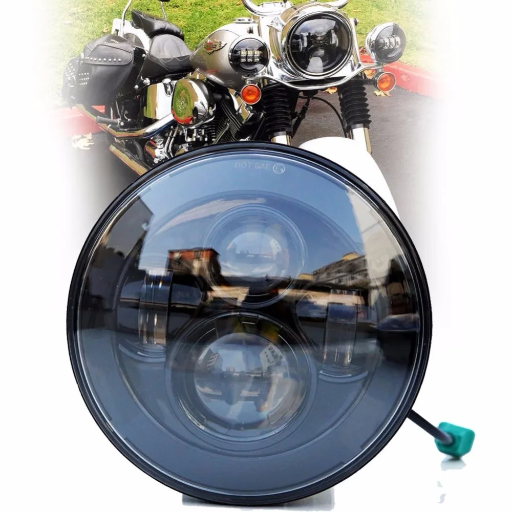 

7 LED Headlight For FLS, FLSS, FLSTC, FLSTF Motorcycle Projector Moto HID LED Light Bulb For Jeep Wrangler LED Headlamp