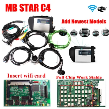 

A+ Super quality MB Star C4 Multiplexer V2020.3 mb sd connect compact 4 diagnostic tools full set cable Professional diagnosis