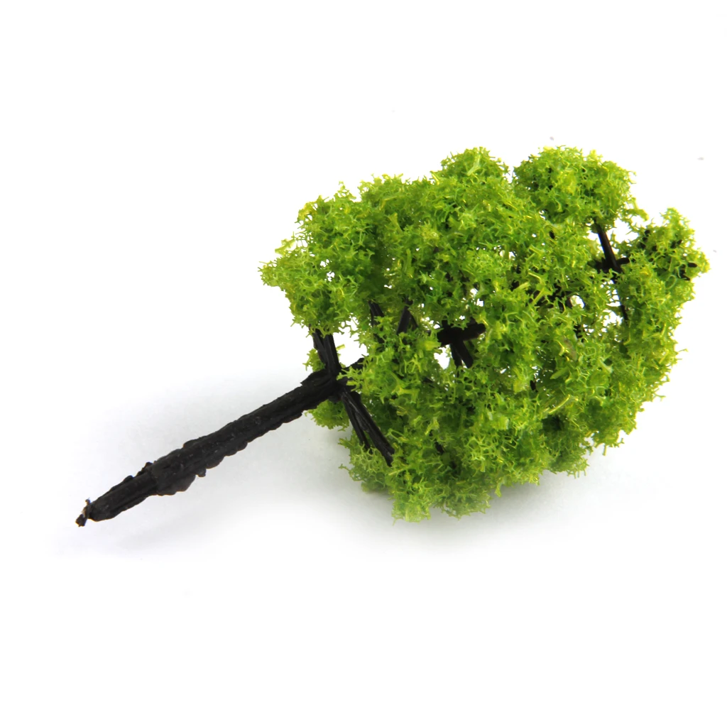 20pcs 1:100 Scale Mini Plastic Model Trees Scenery for House Classroom Park Layout Scene Children Toy