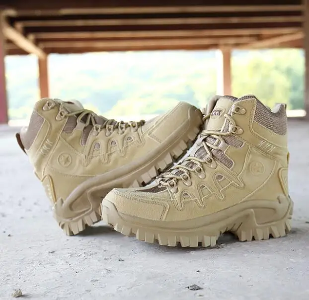 

Men Hiking Shoes Mid-top Waterproof Outdoor Sneaker Men Leather Trekking Boots Trail Camping Climbing Hunting Sneakers men 40-45