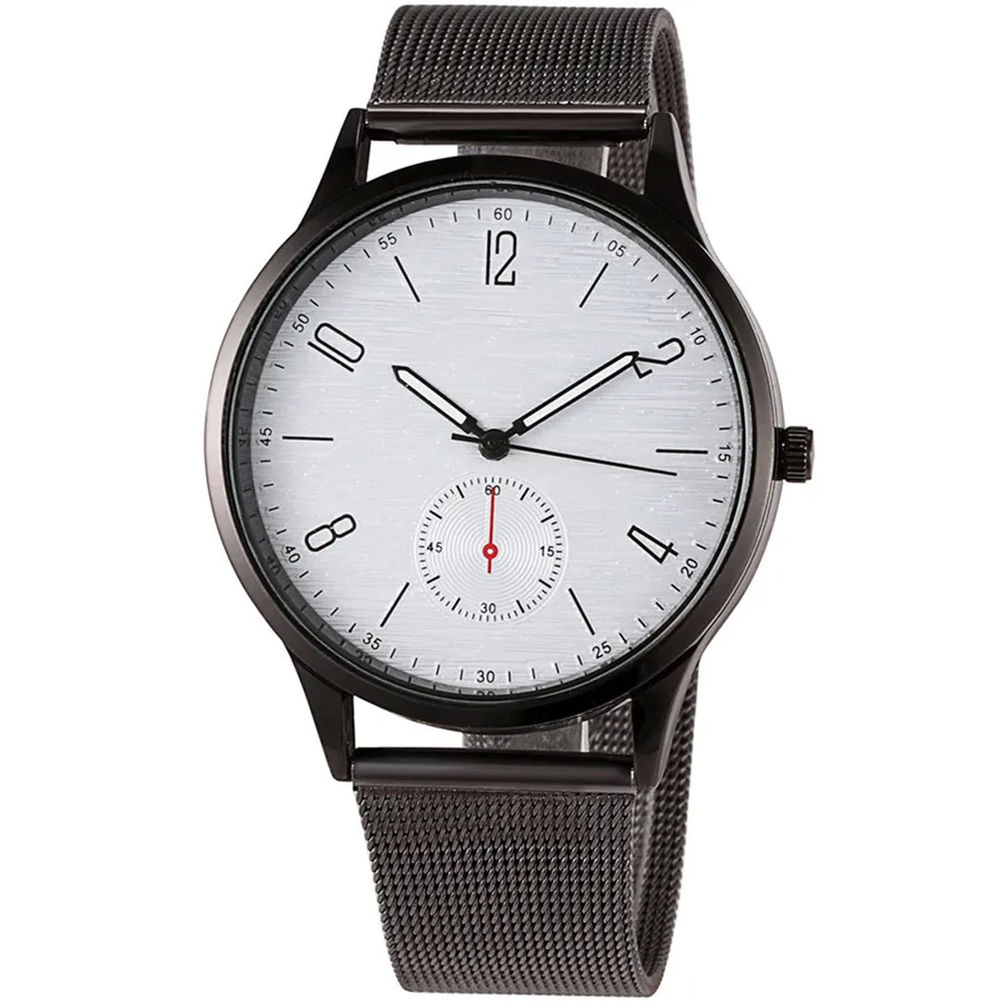 

Fashion Simple Men Watch Steel Mesh Military Sport Analog Wrist Watch Men Clocks Relogio Masculino Anniversary Gifts for Husband