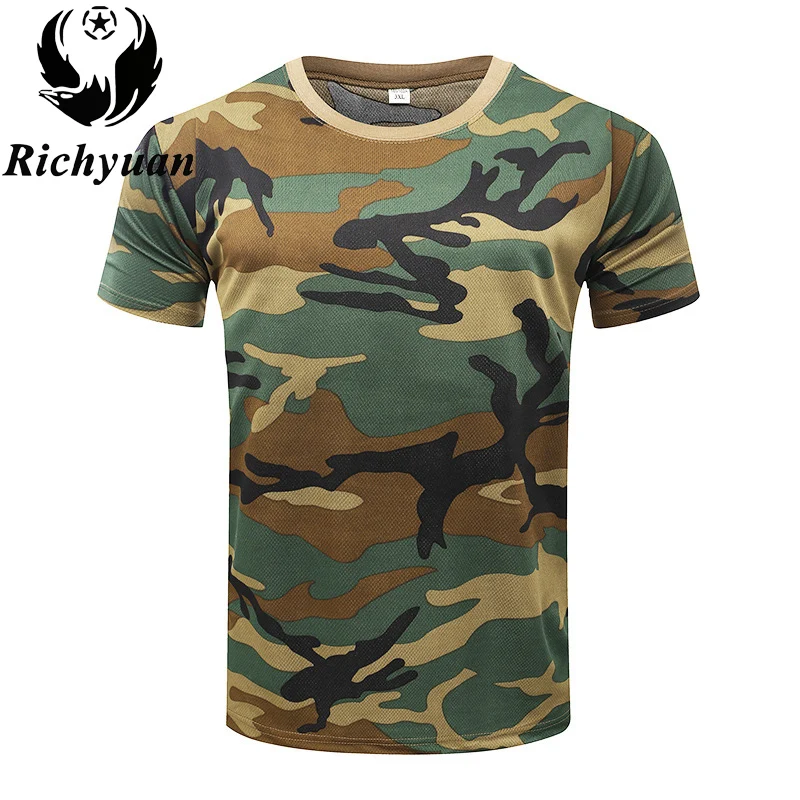 2018 Top Sale Men s Tactical T Shirt Us Army T Shirt Military Camouflage t shirt 3
