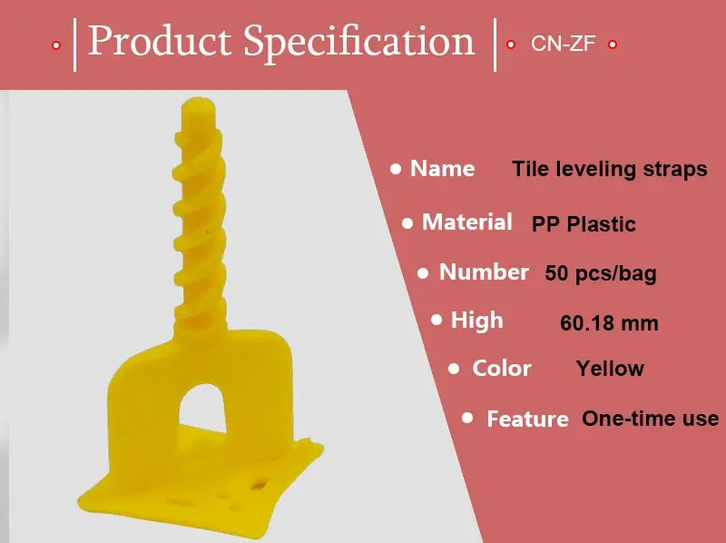 CN-ZF, 50 шт., пластиковые керамические инструменты, прокладки для выравнивания плитки, выравниватели для пола, система выравнивания плитки, зажимы, 1 мм, для напольной плитки