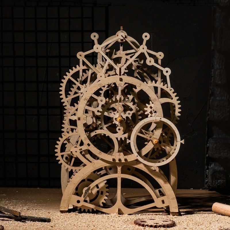 Robud Новые DIY Модели Строительные наборы механическая модель 3D деревянная головоломка фильм проектор сокровище поезд игрушки для детей LG/LK/AM