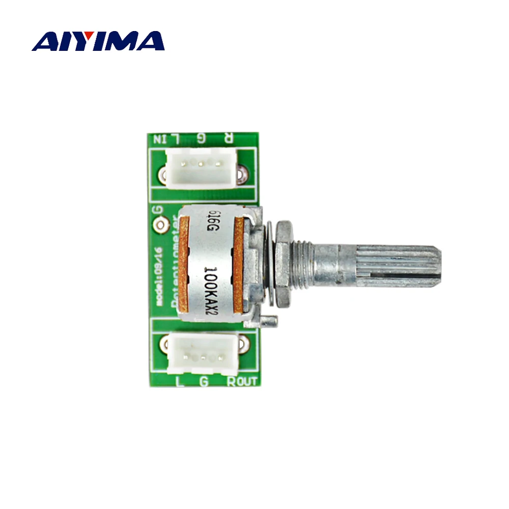 Aiyima 1pc A 100k Alps Potentiometer Rk16 Double 6pin Volume