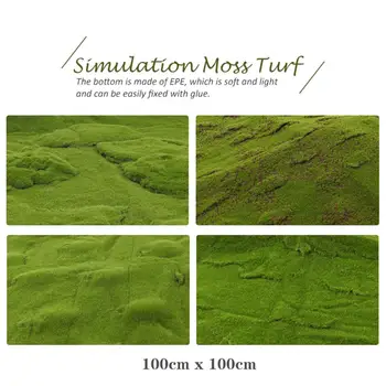 

Artificial Moss Turf Mini Fairy Garden Simulation Plants Decorative Lawn Wedding Festival Indoor Outdoor Window Decoration