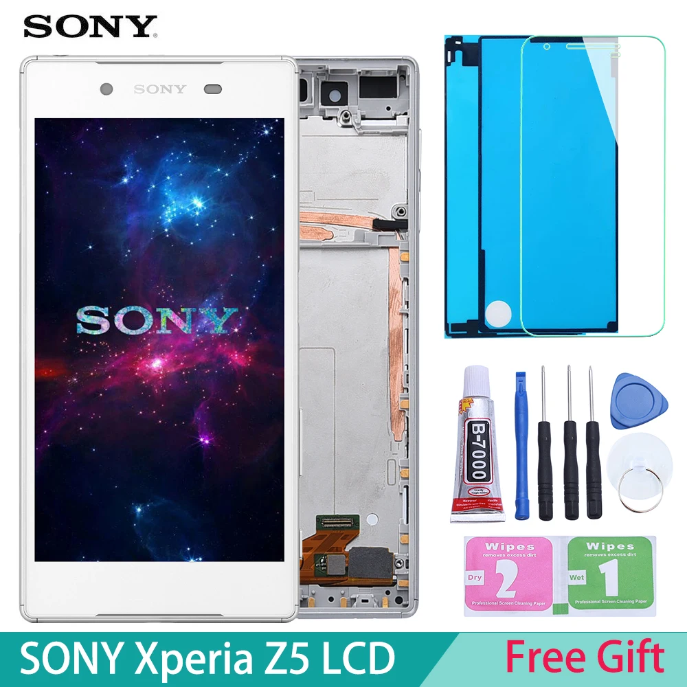 

100% Original For SONY Xperia Z5 LCD Touch Screen For SONY Xperia Z5 Display Digitizer Assembly E6653 E6603 E6633