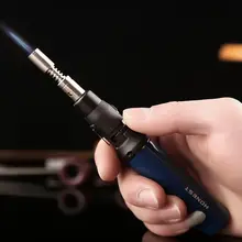 Мужская Подарочная Зажигалка для сигарет, фонарь для приготовления пищи, пайки, Бутан, газовый фонарь, пистолет, струйная горелка, сварка, сжигание, барбекю