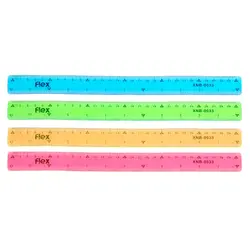 2019 Новая мягкая Линейка 30 см, разноцветная Гибкая креативная канцелярская ручка, школьные принадлежности