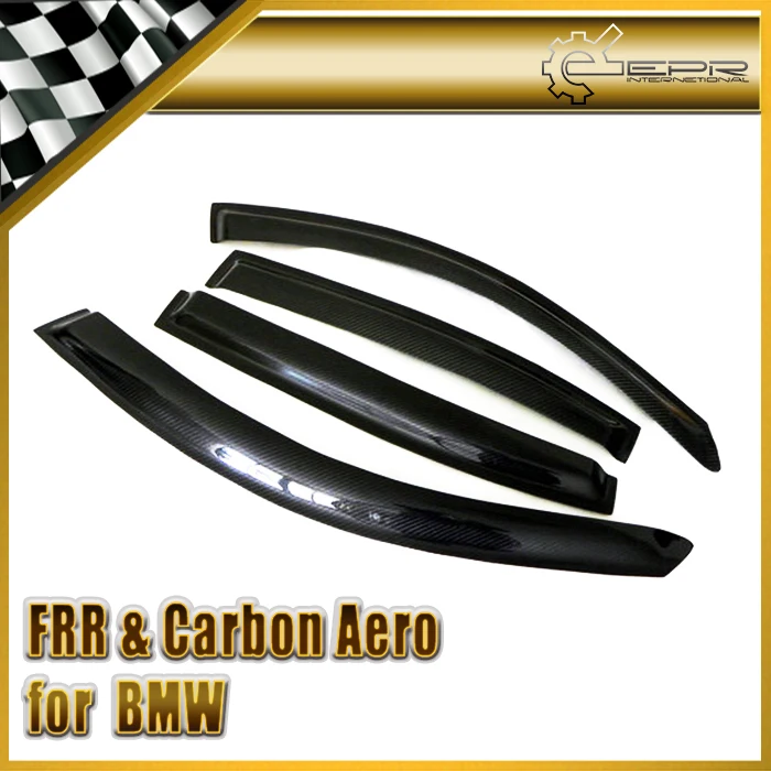 Carstyling For Bmw E90 4dr Carbon Fiber Wind Deflector Glossy Fibre