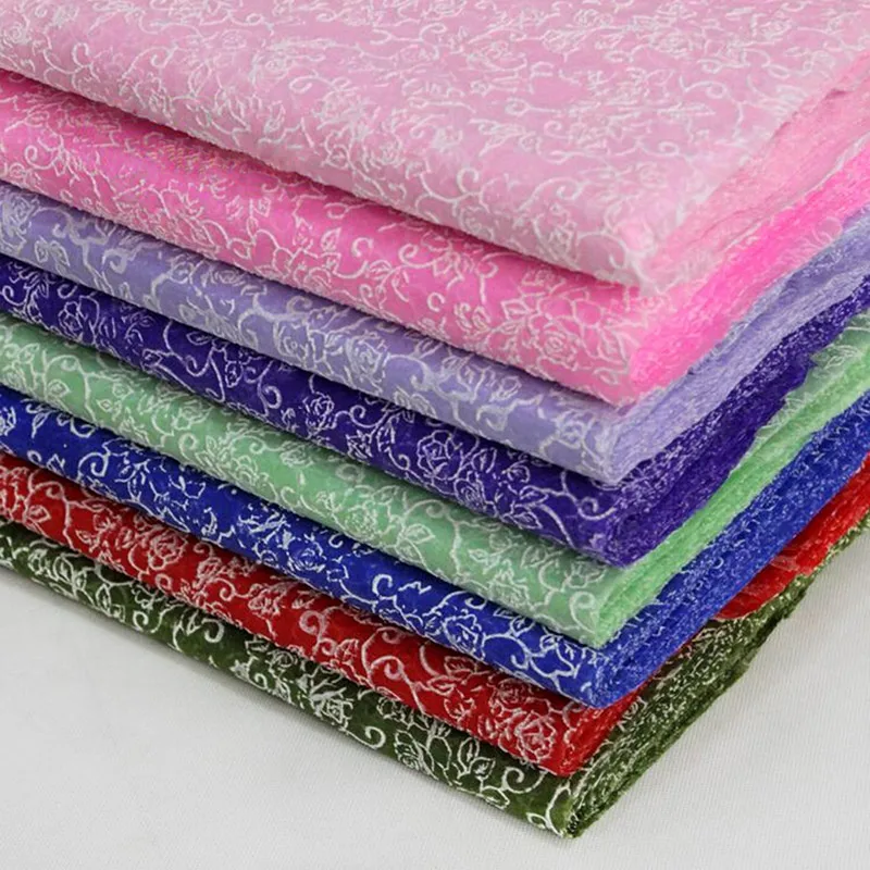 10Pcs 60*60CM Rose Pattern Tissue Wrapping Papers For Wedding Party