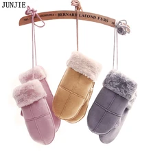 Лидер продаж, Женские варежки из замши, перчатки, толстые перчатки, Женские варежки, зимние теплые перчатки на запястье, полный палец, высокое качество, 10 пар