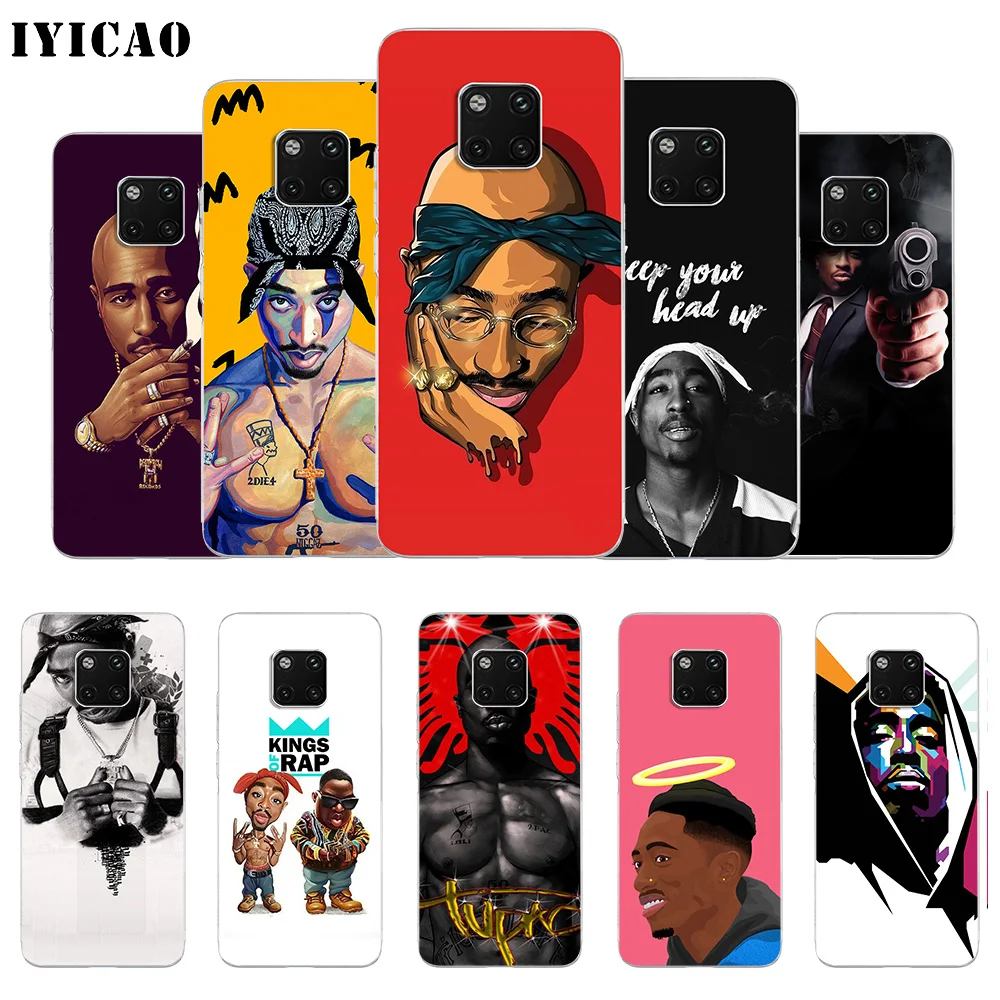 IYICAO 2Pac Tupac Amaru Shakur Мягкий силиконовый чехол для телефона Huawei Mate 10 20 Lite Pro Nova 2 2i 3 3i 4 TPU