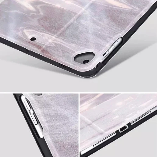 Мягкий силиконовый чехол с мраморным узором и откидной крышкой для IPad 2 3 4 Air Air2 mini