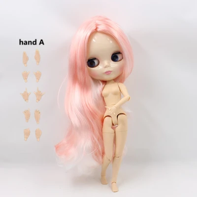 Fortune Days Nude Blyth кукла No.260BL136/1010 розовый микс белые волосы 1/6 суставы тела белая кожа фабрика Blyth - Цвет: like the picture