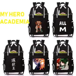 Аниме Мой hero Академия рюкзак унисекс Новые рюкзаки холст школьный рюкзак аниме рюкзак