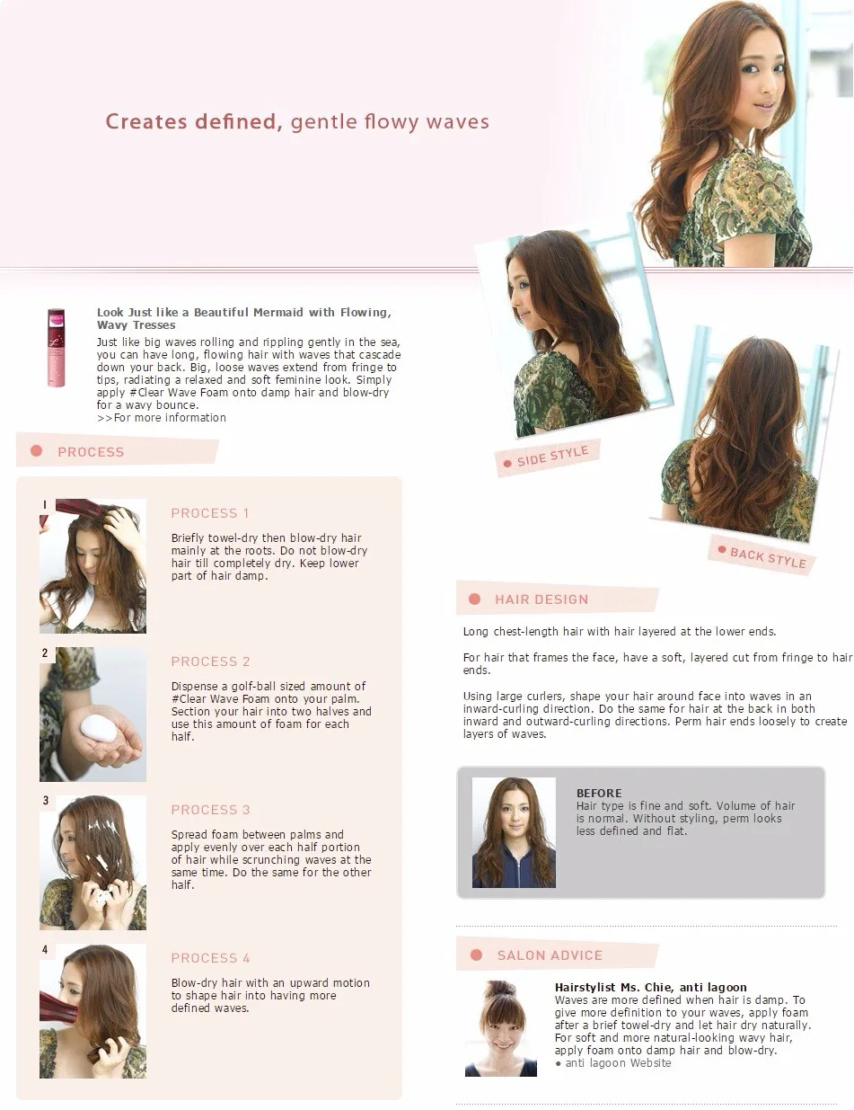 Japan Mandom Corp Lucido L Hair Curl Lotion Soft Wave Hair