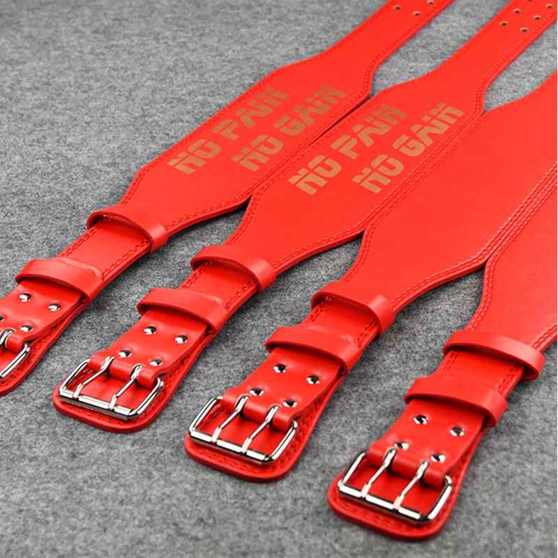 الأحمر بو الجلود حزام رفع الأثقال Gym نجوم النادي الأهلي اللياقة البدنية أسفل الظهر دعم رفع الاثقال أحزمة